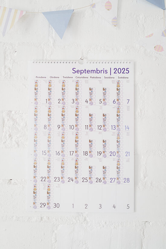 Kalendārs 'KĀRTĪBAS MĪLESTĪBA' IX-XII'2025 5-6 gadi pirmsskola DIGITĀLĀ FORMĀTĀ